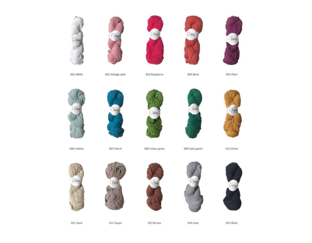 Byclaire byClaire chunky cotton 001 white Byclaire byClaire chunky cotton 001 white