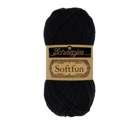 Scheepjes Softfun - 2408 black Scheepjes Softfun - 2408 black