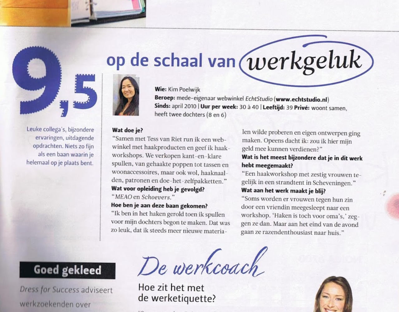 Kim in de Margriet ! & de winnaar van de give away.