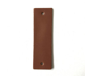 Echtstudio Leren label cognac