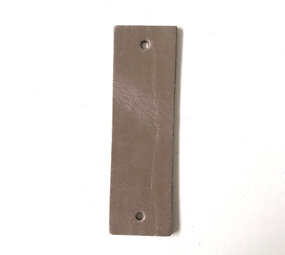 Echtstudio Leren label taupe Echtstudio Leren label taupe