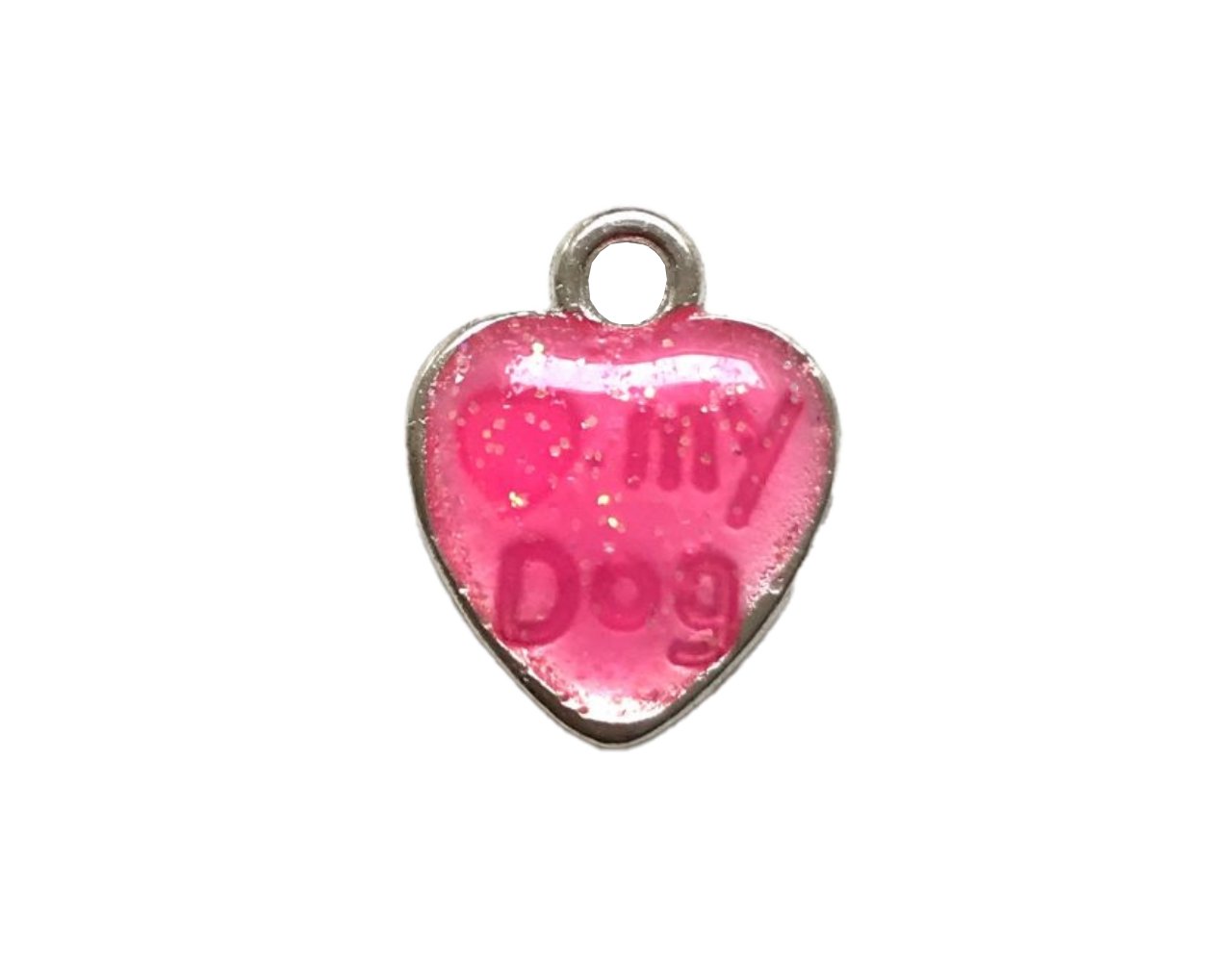 Echtstudio Bedel Hart Love My Dog en Pootafdruk Roze Echtstudio Bedel Hart Love My Dog en Pootafdruk Roze