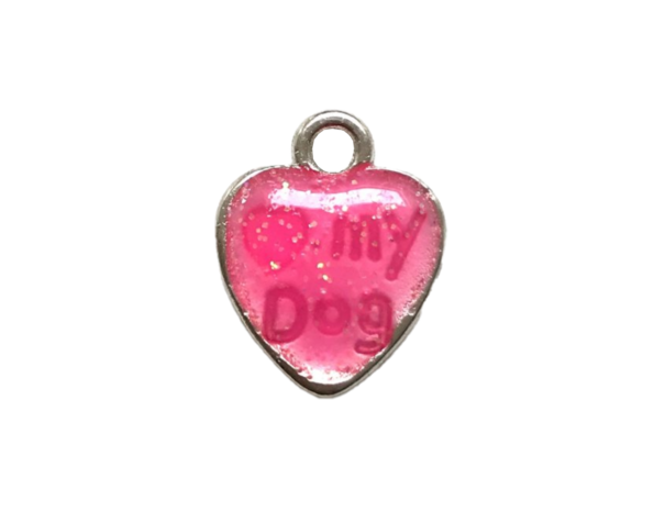 Echtstudio Bedel Hart Love My Dog en Pootafdruk Roze Echtstudio Bedel Hart Love My Dog en Pootafdruk Roze
