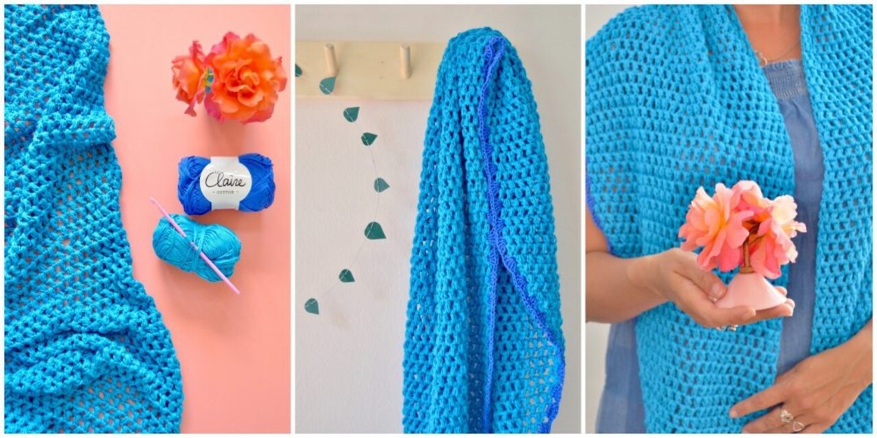 Byclaire Omslagdoek DOT  Haakpatroon Byclaire Omslagdoek DOT  Haakpatroon