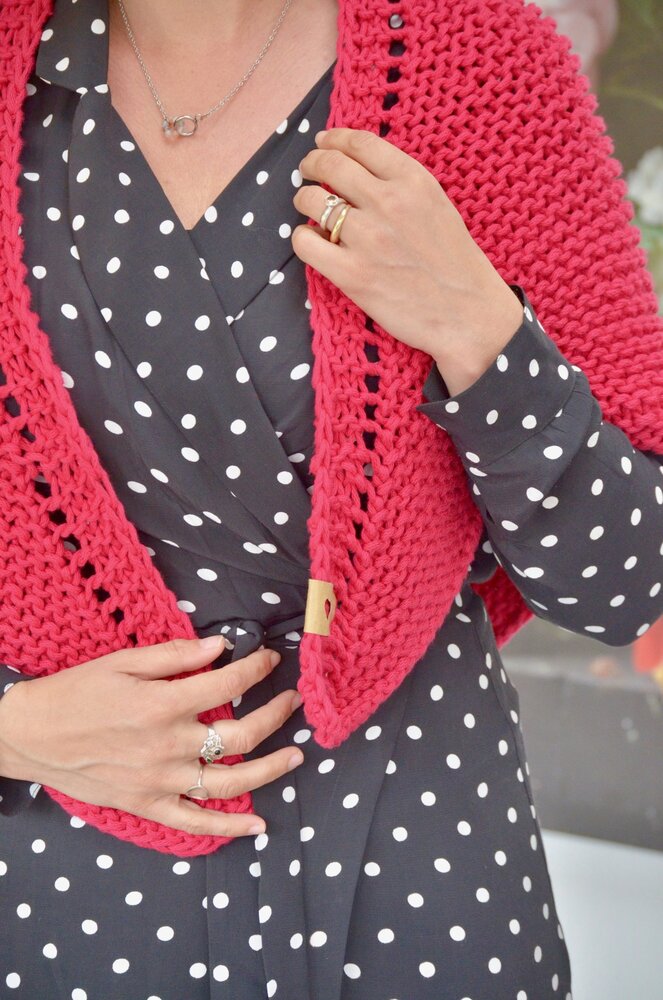 Byclaire Voor en najaar omslagdoek  Breipatroon