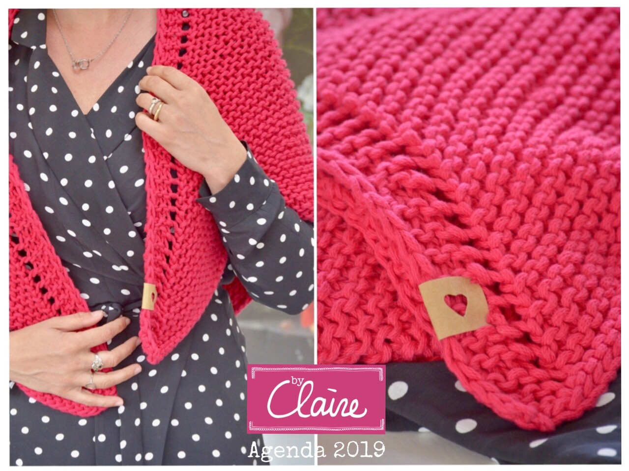 Byclaire Voor en najaar omslagdoek  Breipatroon