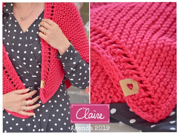 Byclaire Voor en najaar omslagdoek  Breipatroon