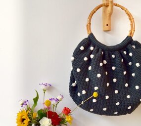 Byclaire Toffe Tas met noppen Haakpatroon