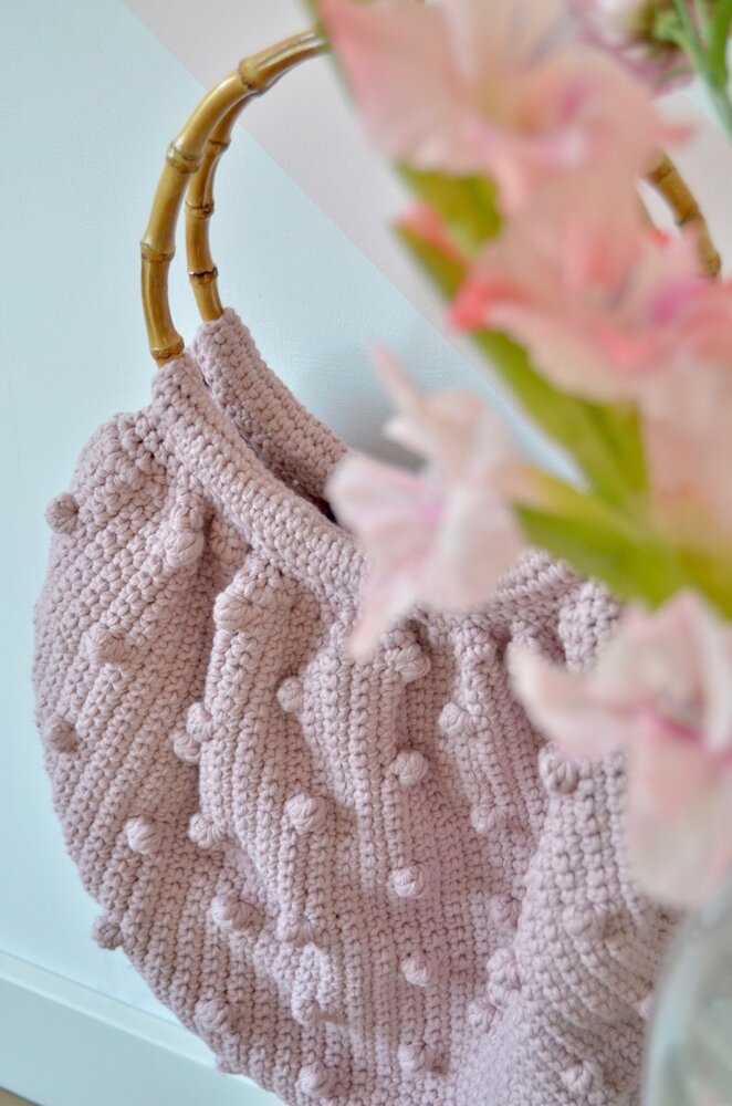 Byclaire Toffe Tas met noppen Haakpatroon Byclaire Toffe Tas met noppen Haakpatroon