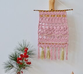 Byclaire Chunky wandhanger  Haakpatroon Byclaire Chunky wandhanger  Haakpatroon