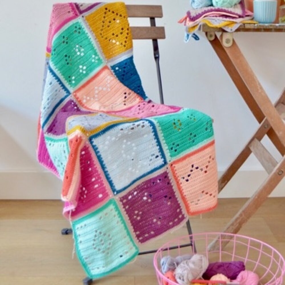 Byclaire Haakpatroon Blokkendeken Byclaire Haakpatroon Blokkendeken