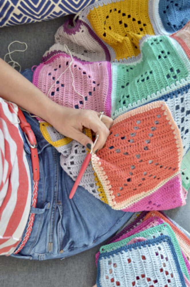 Byclaire Haakpatroon Blokkendeken Byclaire Haakpatroon Blokkendeken