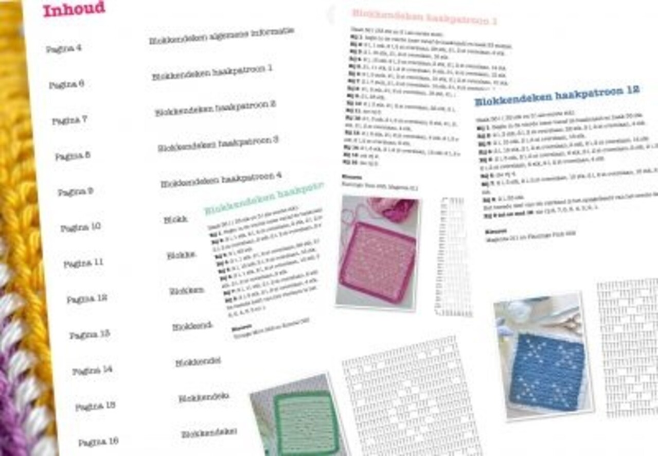 Byclaire Haakpatroon Blokkendeken Byclaire Haakpatroon Blokkendeken