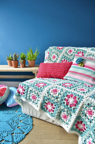 Byclaire Bloemblokdeken Haakpatroon Byclaire Bloemblokdeken Haakpatroon
