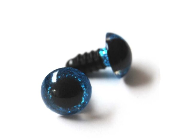 Opry Ogen sparkle blauw - 15 mm