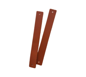 Echtstudio Leren hengsel cognac (2x) Echtstudio Leren hengsel cognac (2x)