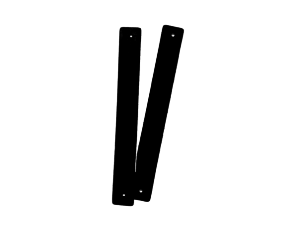 Echtstudio Leren hengsel zwart (2x) Echtstudio Leren hengsel zwart (2x)