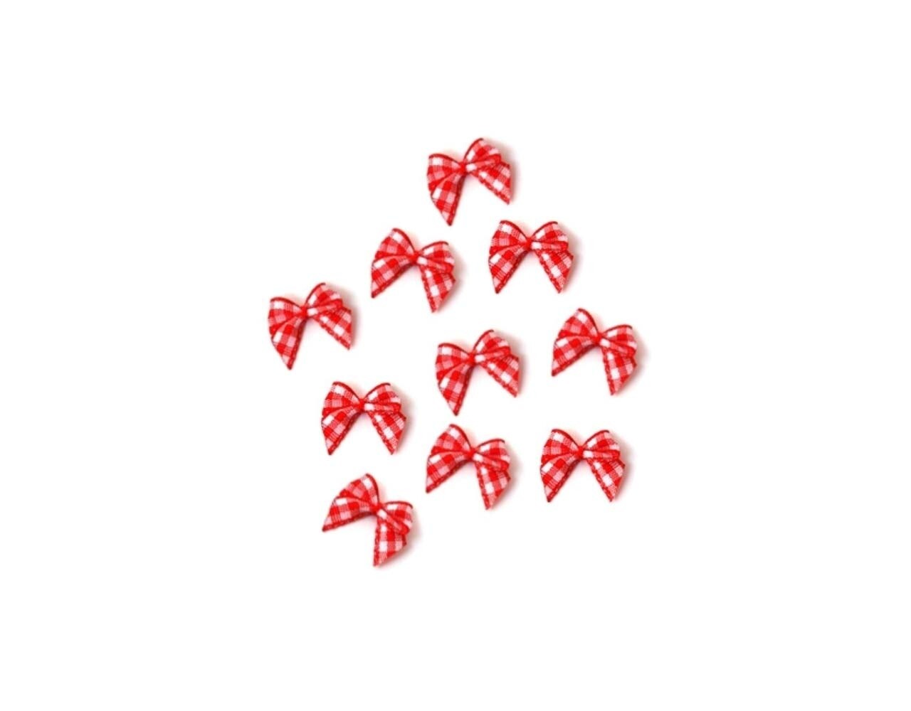 Echtstudio Strikje ruit rood wit (10 stuks) Echtstudio Strikje ruit rood wit (10 stuks)