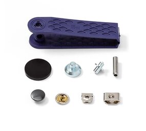 Prym Broekhaken en -staven 13mm zilver-brons - 5x4st Prym Broekhaken en -staven 13mm zilver-brons - 5x4st