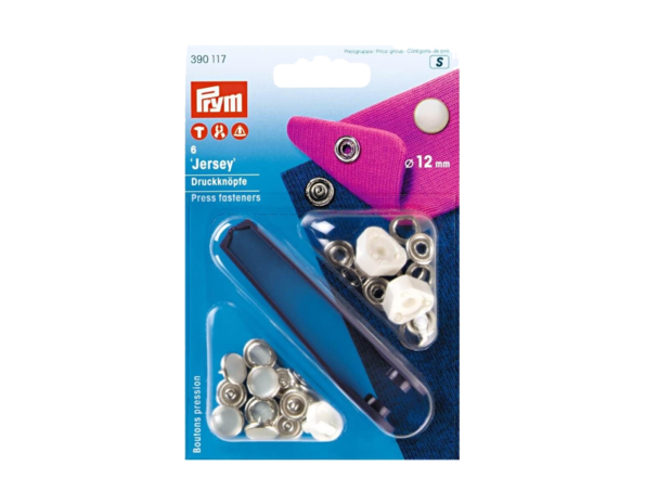 Prym Naaivrijdrukknoop jersey kap parel 12mm Prym Naaivrijdrukknoop jersey kap parel 12mm