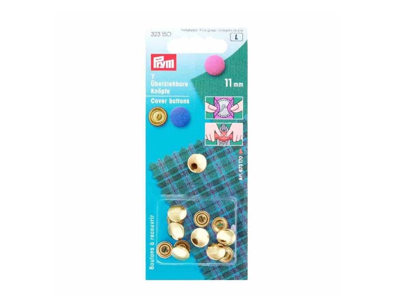Prym Stofknopen zonder matrijs 11mm goud Prym Stofknopen zonder matrijs 11mm goud