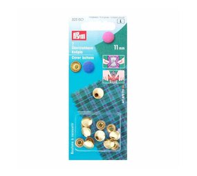 Prym Stofknopen zonder matrijs 11mm goud Prym Stofknopen zonder matrijs 11mm goud