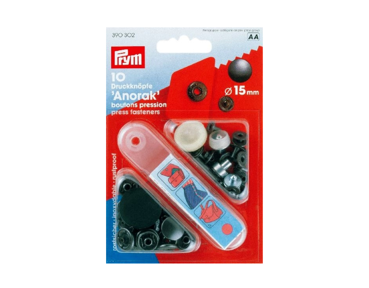 Prym Naaivrijdrukknoop anorak brons Prym Naaivrijdrukknoop anorak brons