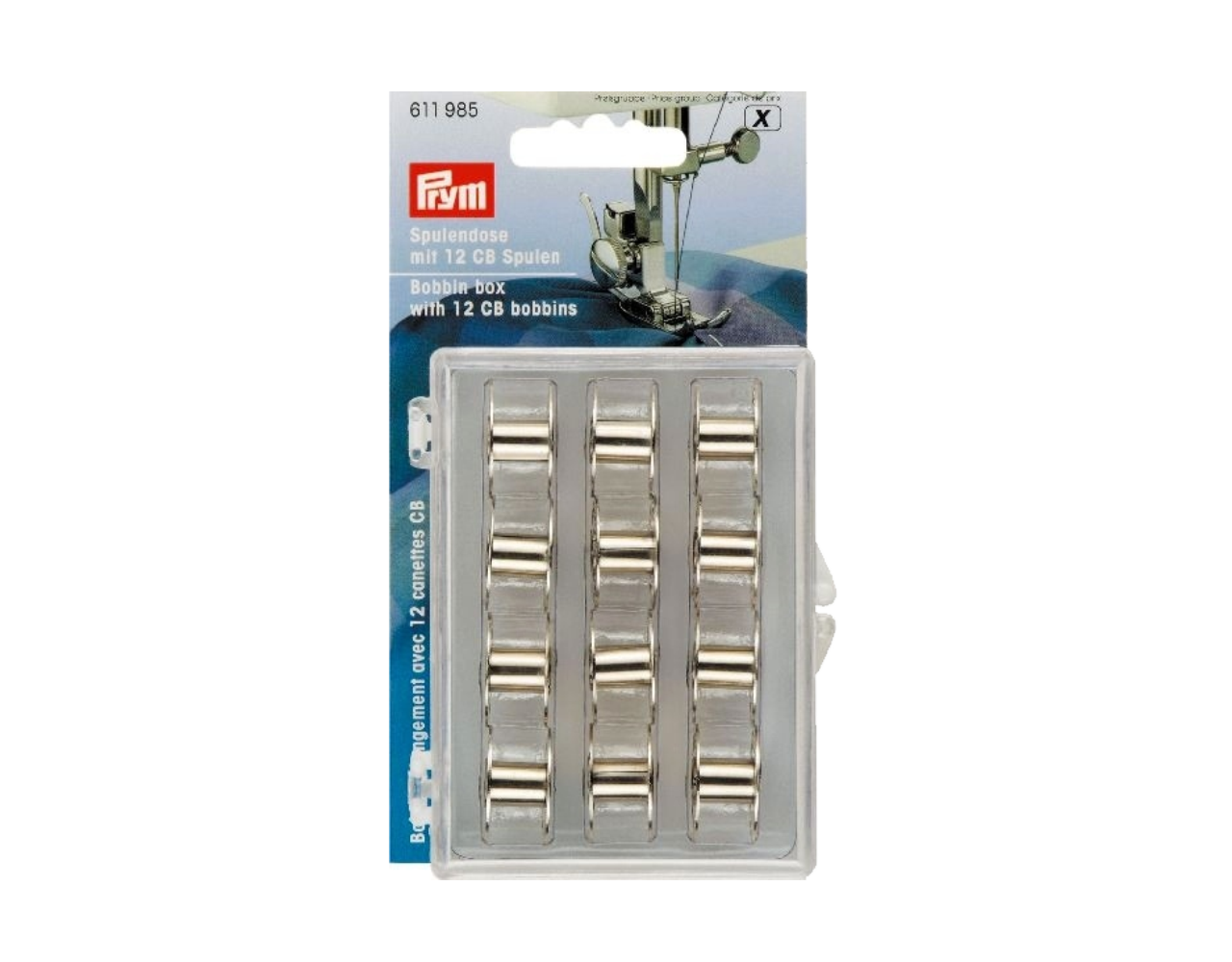 Prym Prym Spoelendoos met 12x CBspoelen Prym Prym Spoelendoos met 12x CBspoelen