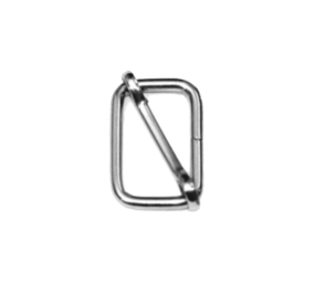 Echtstudio Metalen schuifgesp zilverkleur 25mm