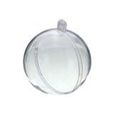 Echtstudio Kerstbal deelbaar transparant - 80mm