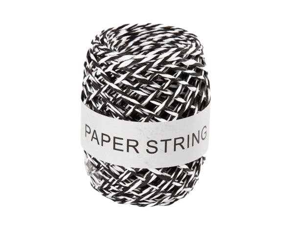 Echtstudio Papierkoord zwart/wit 50m Echtstudio Papierkoord zwart/wit 50m