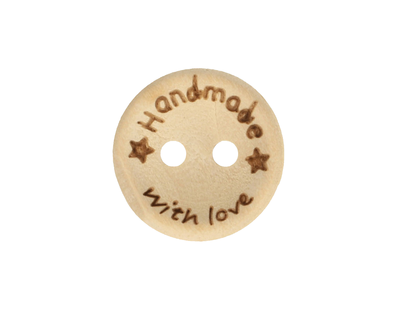 Echtstudio Houten knoop 15mm handmade with love