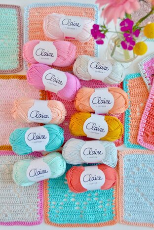 Byclaire Haakpakket byClaire Blokkendeken Pastel Byclaire Haakpakket byClaire Blokkendeken Pastel