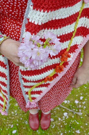 Byclaire Haakpakket Gestreepte Omslagdoek Byclaire Haakpakket Gestreepte Omslagdoek