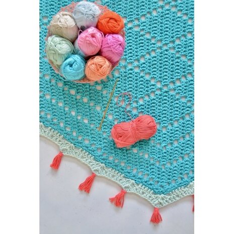 Byclaire Haakpatroon byClaire Ibiza omslagdoek Byclaire Haakpatroon byClaire Ibiza omslagdoek