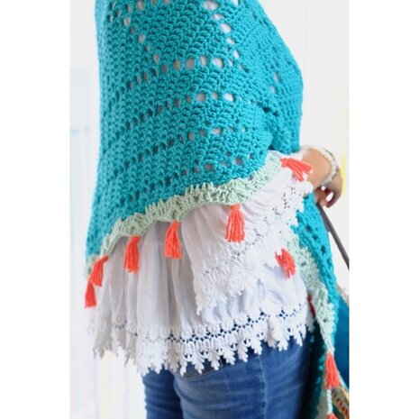 Byclaire Haakpatroon byClaire Ibiza omslagdoek Byclaire Haakpatroon byClaire Ibiza omslagdoek