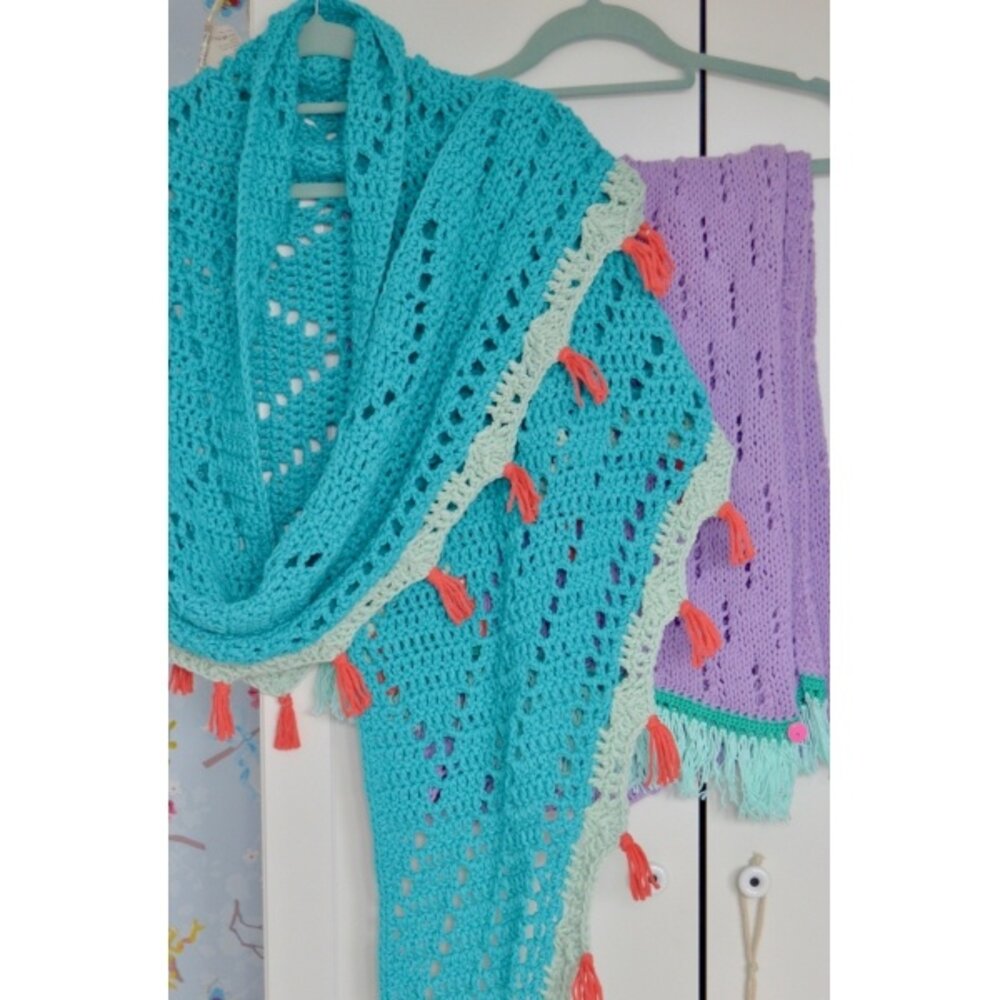 Byclaire Haakpatroon byClaire Ibiza omslagdoek Byclaire Haakpatroon byClaire Ibiza omslagdoek