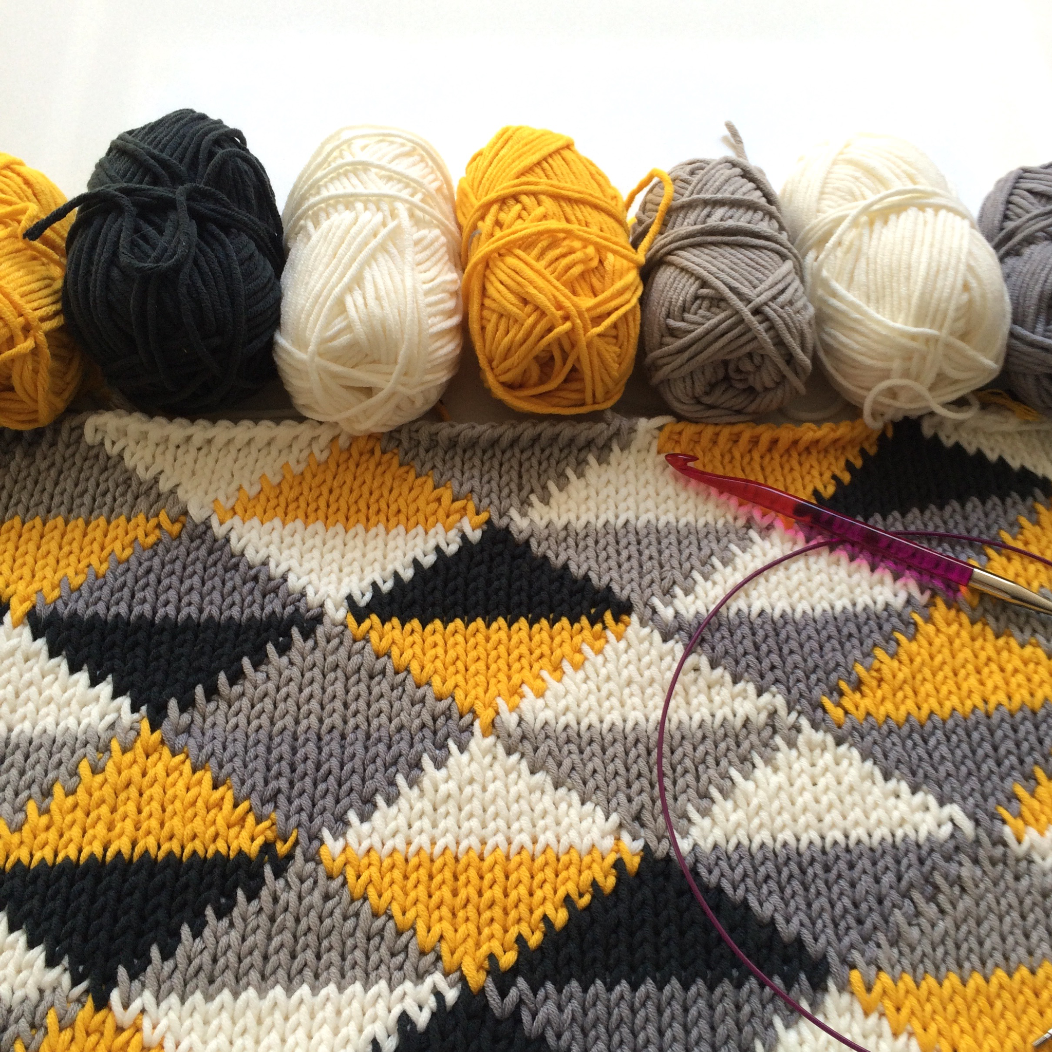 Tunisch haken; de “knitstitch”