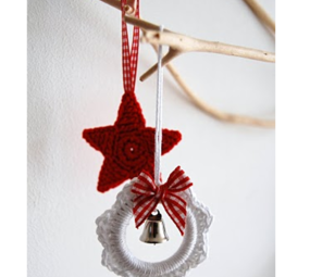 Byclaire Haakpatroon Kerstster en Kerstkrans