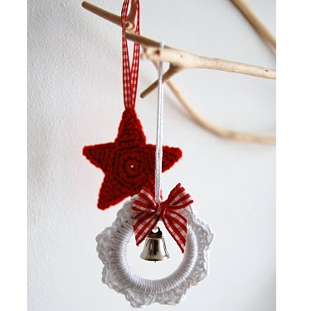 Byclaire Haakpakket Kerstster en Krans (10st) Byclaire Haakpakket Kerstster en Krans (10st)