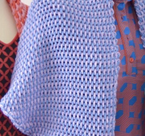 Byclaire Haakpatroon Ton Sur Ton Sjaal - Lila Denim Byclaire Haakpatroon Ton Sur Ton Sjaal - Lila Denim