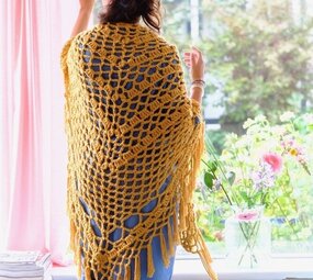 Byclaire Haakpakket Boho Omslagdoek Byclaire Haakpakket Boho Omslagdoek