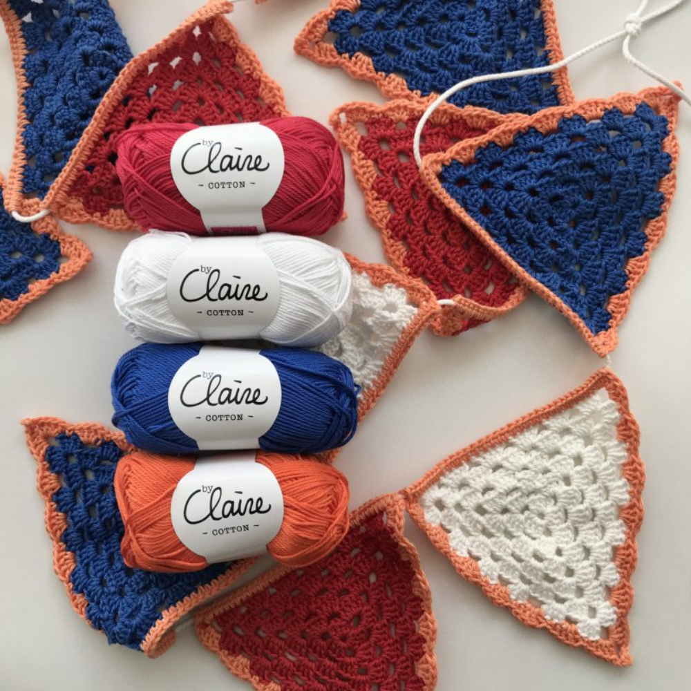 Rood Wit Blauw Vlaggenlijn Haken