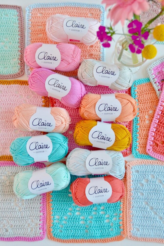 Byclaire Haakpatroon byClaire Blokkendeken Pastel