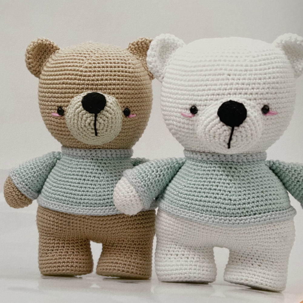 Byclaire Amigurumi pakket Hugo beer Basis