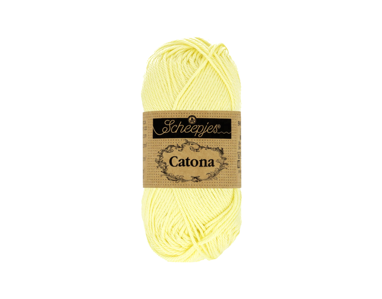 Scheepjes Scheepjes Catona - 10g - 100 Lemon Chiffon Scheepjes Scheepjes Catona - 10g - 100 Lemon Chiffon