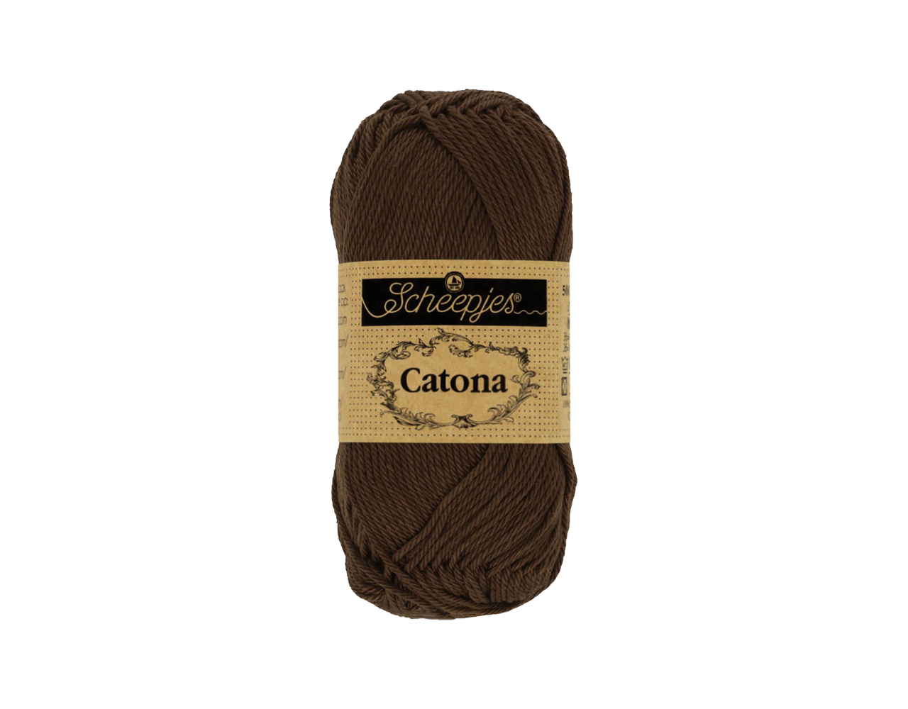 Scheepjes Scheepjes Catona - 10g - 162 Black Coffee Scheepjes Scheepjes Catona - 10g - 162 Black Coffee