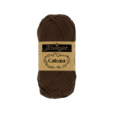 Scheepjes Catona - 10g - 162 Black Coffee