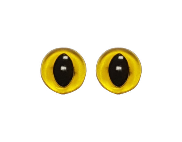 Opry Ogen Kat Transparant Geel - 12 mm Opry Ogen Kat Transparant Geel - 12 mm