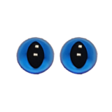 Opry Ogen Kat Transparant Blauw (2st)